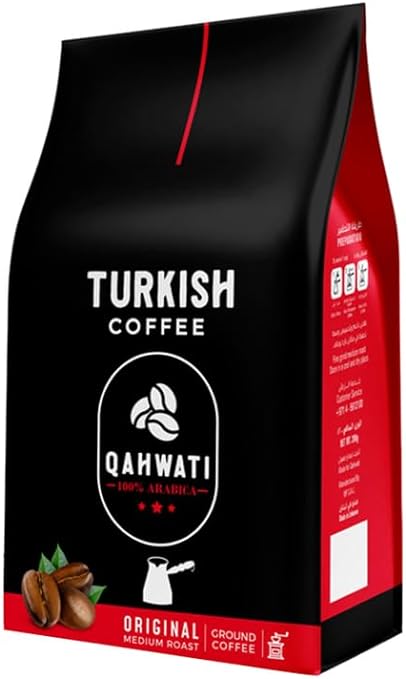Qahwati Turkish Coffee,Original Medium Roast Ground Coffee 200g - Shoppers-kart.com