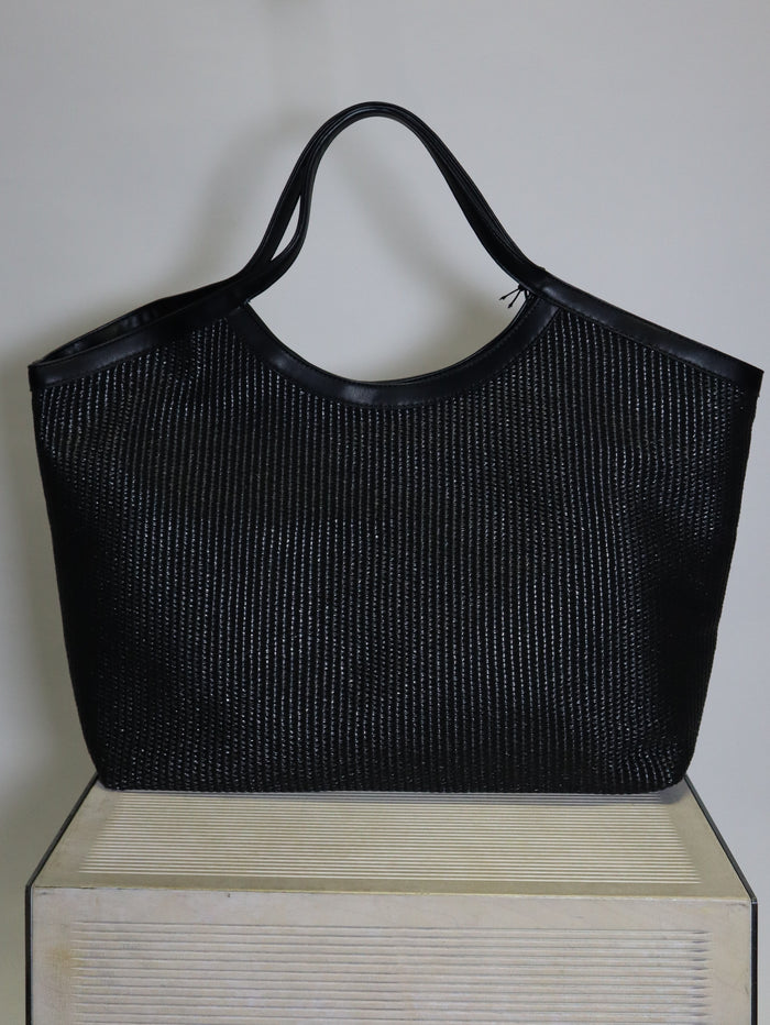 REPLAY DÁMSKÁ KABELKA Z RAFIE TYPU SHOPPER BAG
