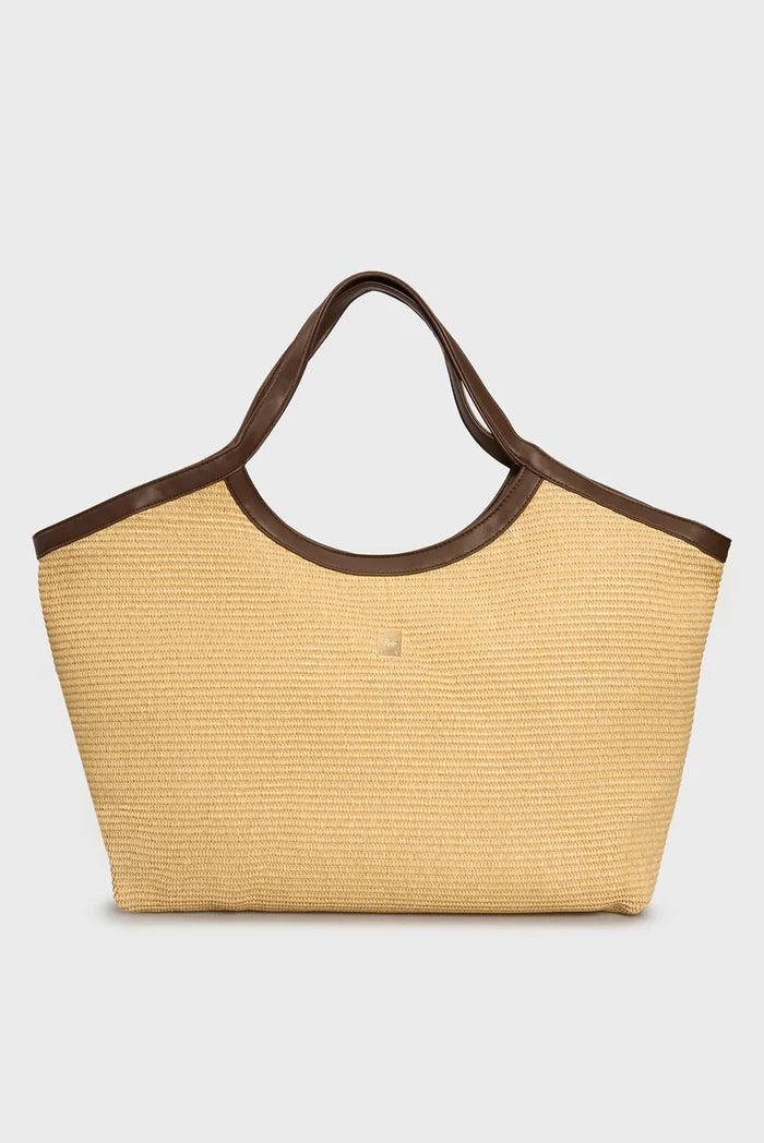 REPLAY DÁMSKÁ KABELKA Z RAFIE TYPU SHOPPER BAG