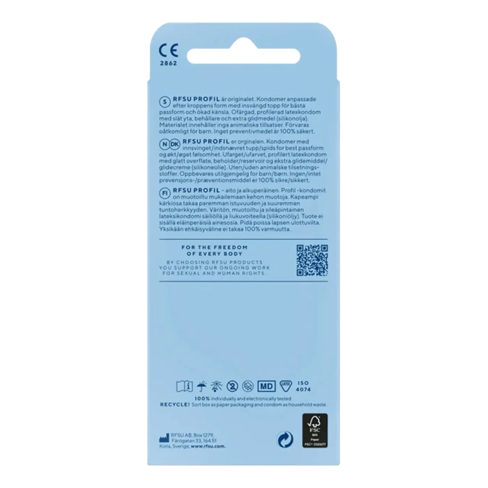 RFSU kondomer Profil 10-pakning