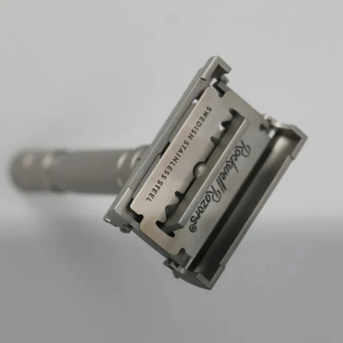 Rockwell Model T2 Adjustable Safety Razor Stainless Steel Matte Finish