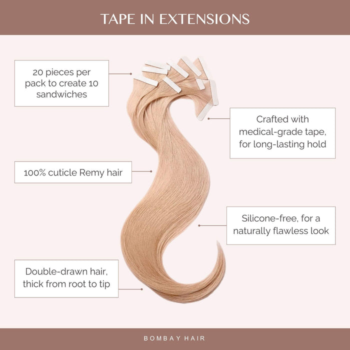 Rooted Cool Brown (10C) to White Blonde (60B) Tape (50g)