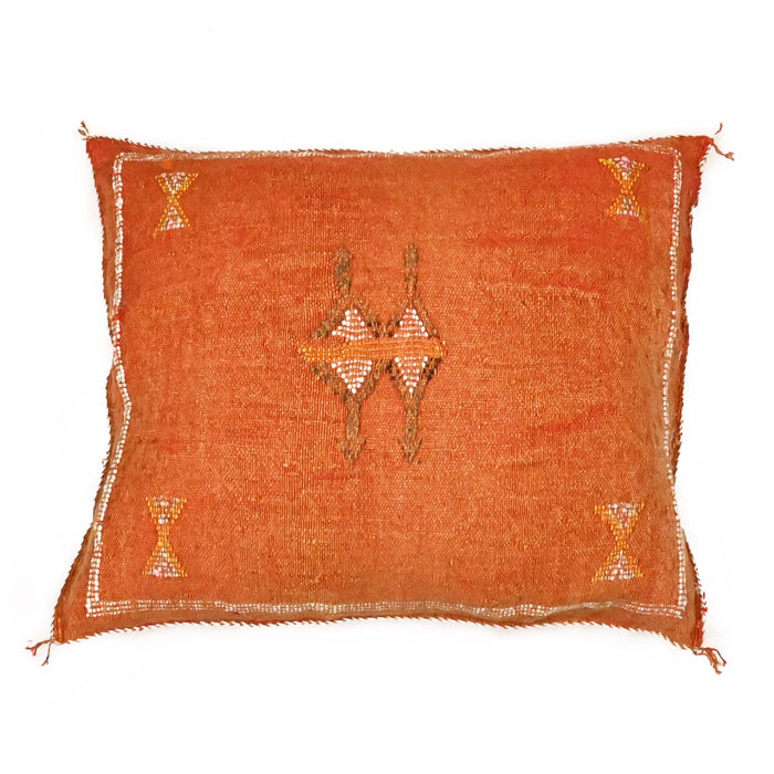 Rust XXVI Moroccan Sabra Cactus Silk Pillow