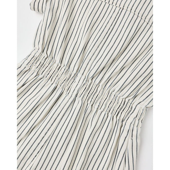 Rylee + Cru | Utility Romper | Navy Pinstripe