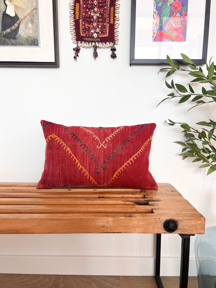 Sabo Lumbar Kilim Pillow (12x20)