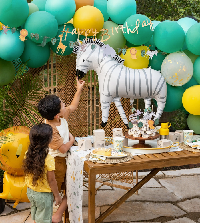 Safari Zebra Mylar Balloon