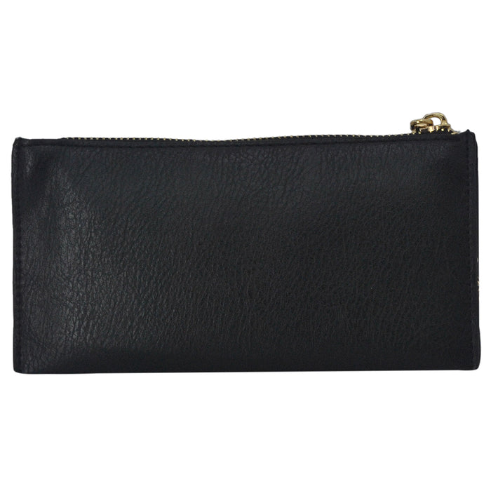 !SALE! Black Faux Leather NGIL Luxe Wristlet Wallet