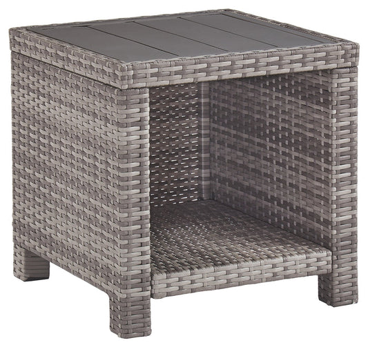Salem Beach P440-702 Gray Square End Table