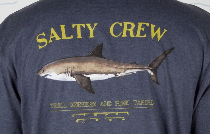 Salty Crew Bruce Premium S/S Tee - Harbor Heather Grey Mens T Shirt