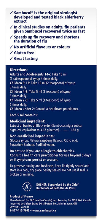 Sambucol: Anti-Viral Flu Care Syrup