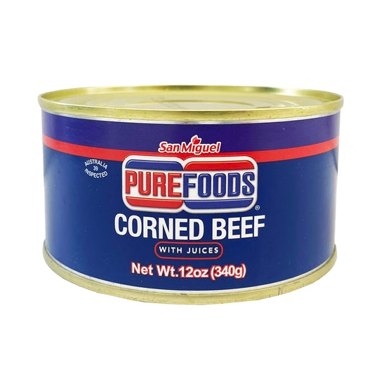 SAN MIG  PUREFOODS CORNED BEEF 12 OZ ROUND BLUE