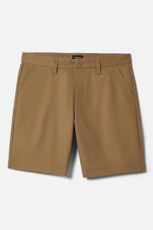 Men's Santo Chino Short in the color Khaki - Front Product View