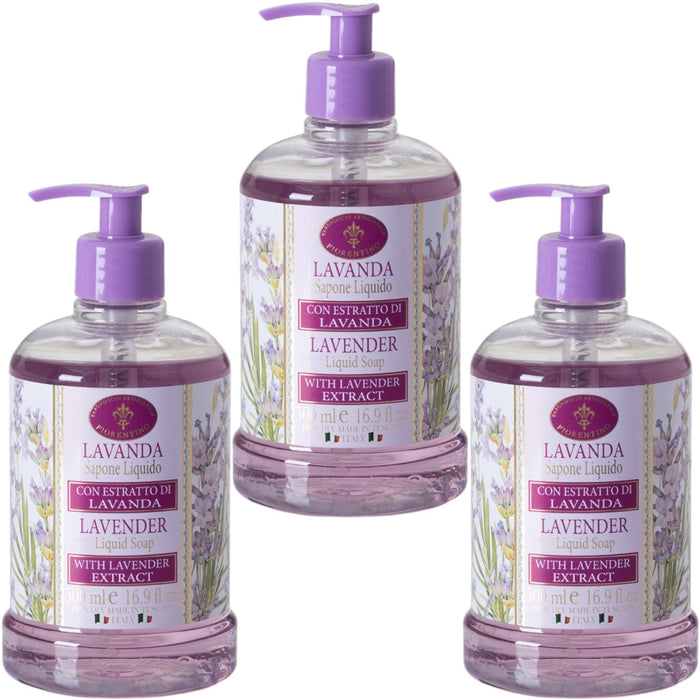 Saponificio Artigianale Fiorentino Body and Hand Wash w/ Soap Bundles Saponificio Artigianale Fiorentino Lavender Hand Wash Bundle Set 3Pcs Saponificio Artigianale Fiorentino Lavender Hand Wash Bundle Set 3Pcs Brand