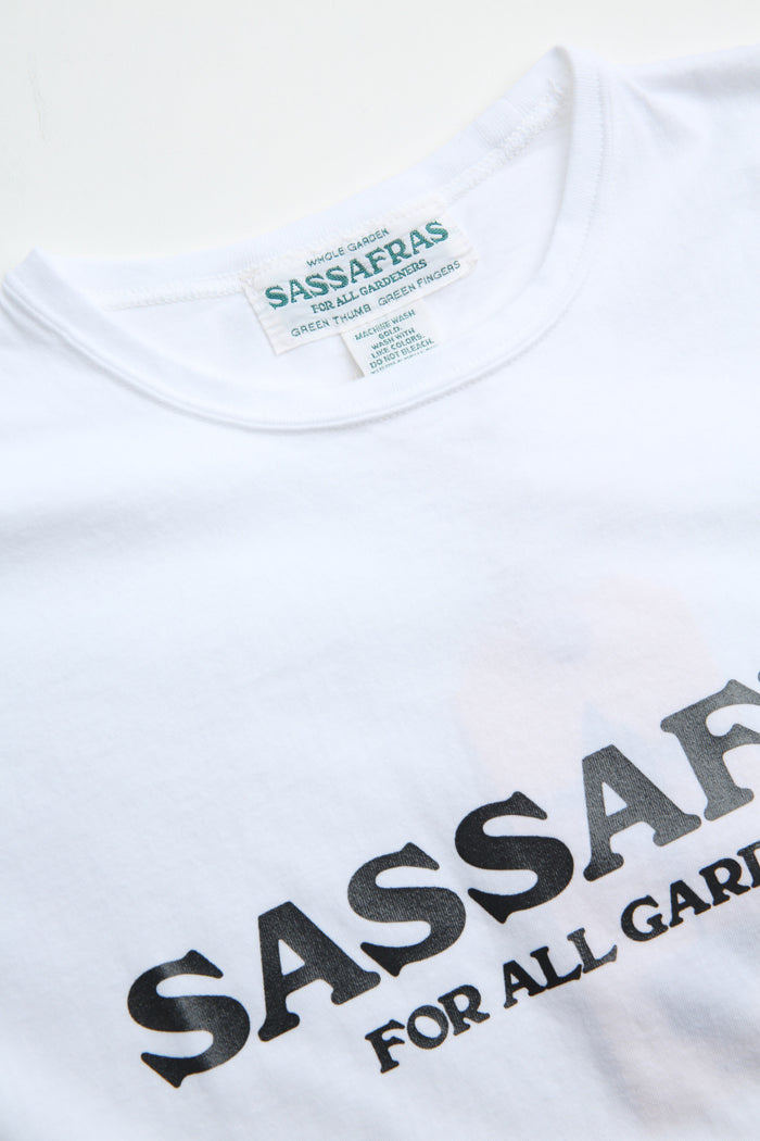 Sassafras T-Shirt 1/2 Single Yarn Cotton - White