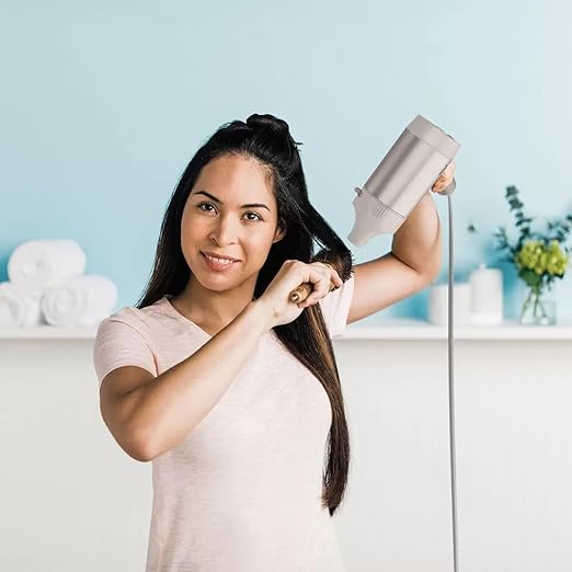 Shark Style iQ Ionic Hair Dryer & Styler [HD120UK] with 2 in 1 Concentrator, Diffuser, Brush - Stone - Shoppers-kart.com