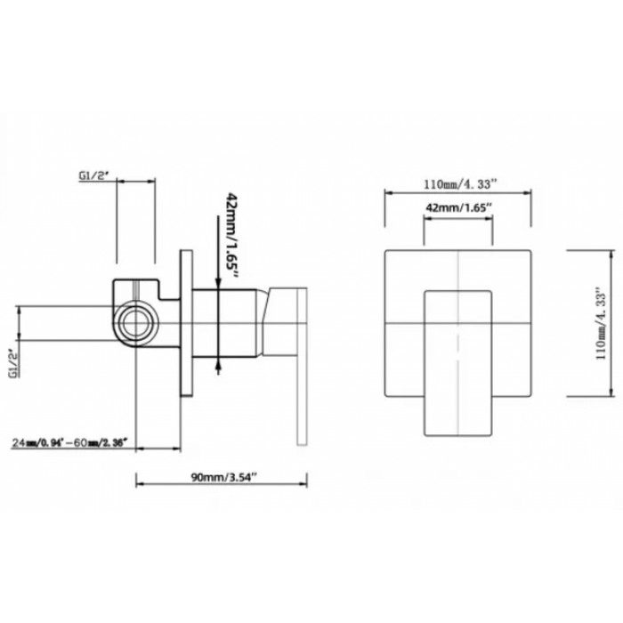 Shower Mixer - Pico All Pressure Chrome