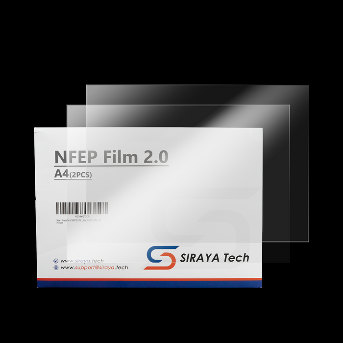 NFEP film 2.0 A4 2-piece pack for resin 3D printer vat replacement retail packaging