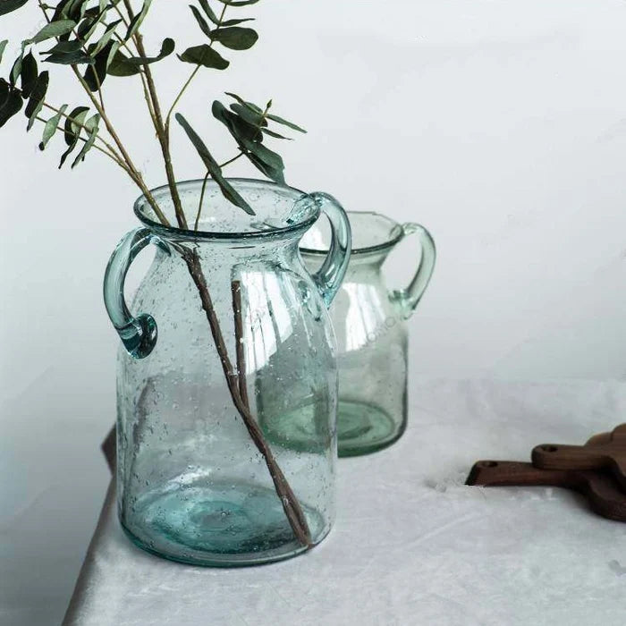 Small Blue Glass Vase