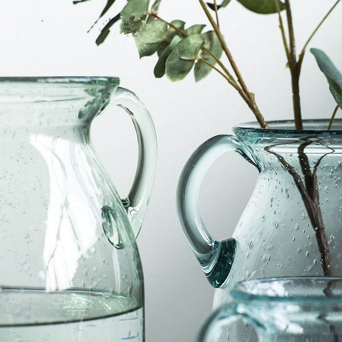 Small Blue Glass Vase