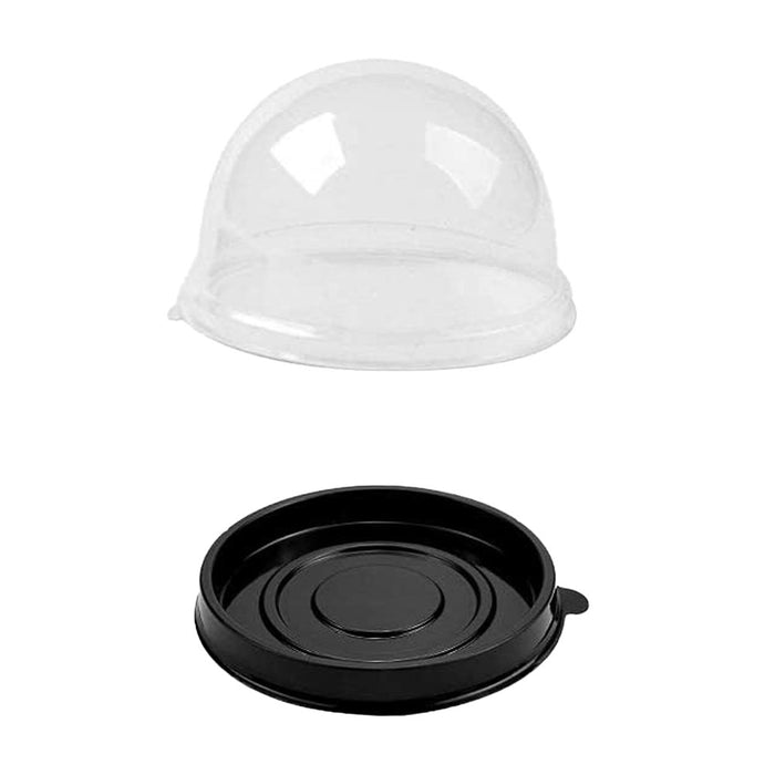 70mm Black Base With Dome Lid - TEM IMPORTS™