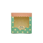 Small Square Printed Paper Box Window - Happy Day Theme - TEM IMPORTS™