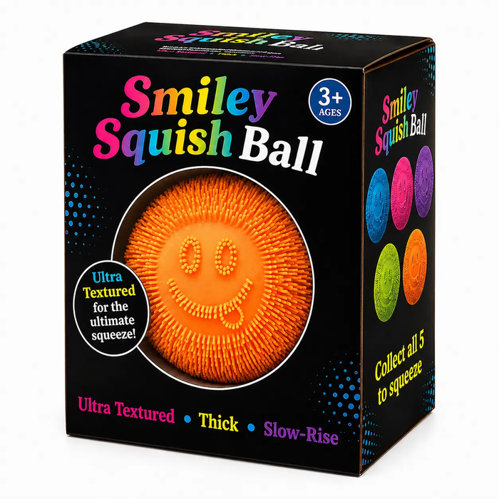 Smiley Squish Dough Fill Texture Ball