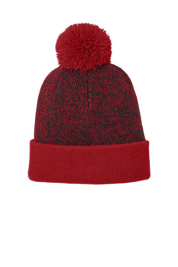 Sport-Tek ®  Halftime Heather Pom Beanie STC68