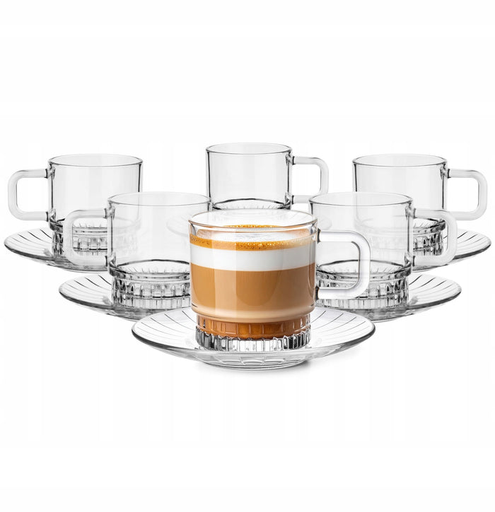 Stella glass tea and coffee cup set 240ml with saucers set of 6 – Home Hatch Pakistan  glass tea cup set Pakistan

glass coffee cup with saucer

tea cup set of 6

240ml glass cups

Home Hatch glassware

glass tea coffee cups

serving cups with saucers

tea set for guests

kitchen glassware Pakistan

coffee cup set glass