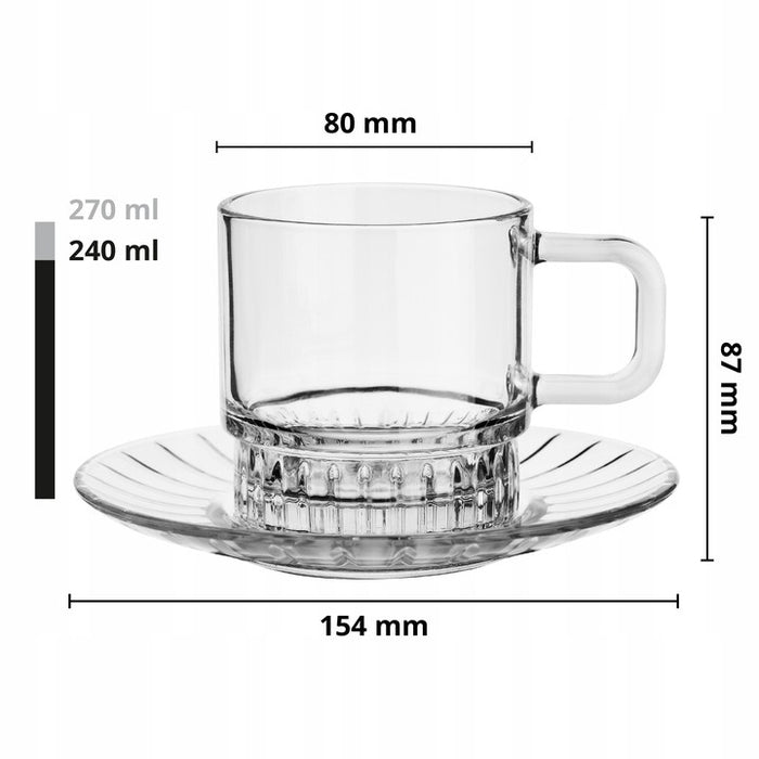 Stella glass tea and coffee cup set 240ml with saucers set of 6 – Home Hatch Pakistan  glass tea cup set Pakistan

glass coffee cup with saucer

tea cup set of 6

240ml glass cups

Home Hatch glassware

glass tea coffee cups

serving cups with saucers

tea set for guests

kitchen glassware Pakistan

coffee cup set glass