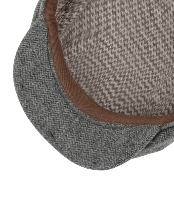 STETSON DICKVALE HERRINGBONE FLAT CAP