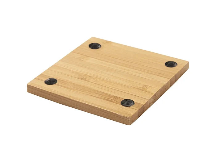 Sublimation Blanks Square Bamboo Coaster(9.7*9.7cm/3.7inch*3.7inch)