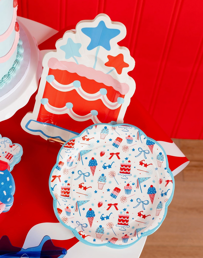 Summer Cake Shaped 11" Paper Plate
