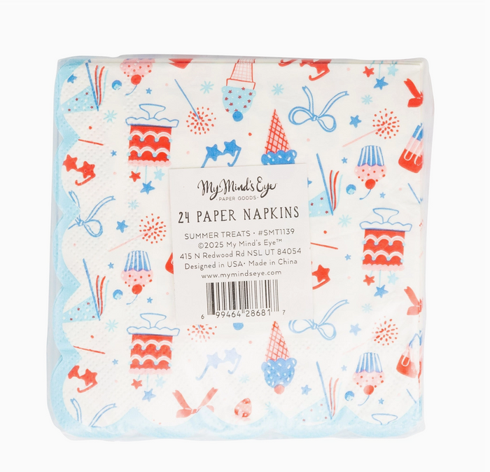 Summertime Pattern Cocktail Napkin