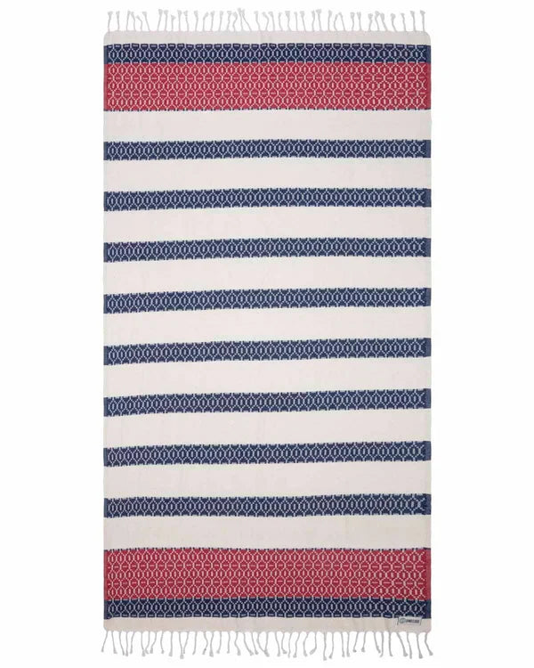 Sand Cloud Patriot Stripe Beach Towel full view