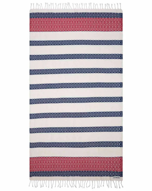 Sand Cloud Patriot Stripe Beach Towel full view