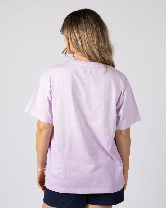 Sun Daze Womens Short Sleeve T-Shirt in Light Purple