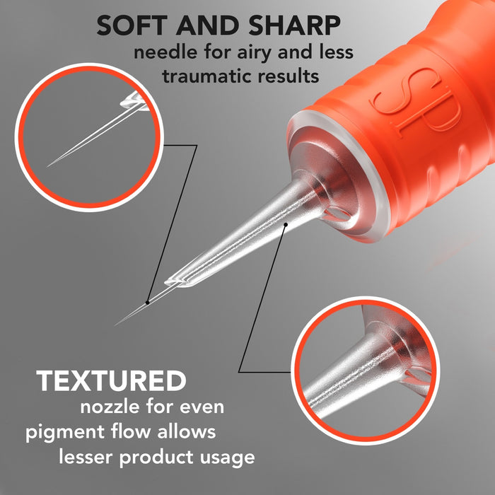 Supreme Cartridges 25/01 RLMT with Safety Membrane for Professional Permanent Makeup Artists Pack of 20 Supreme Permanent