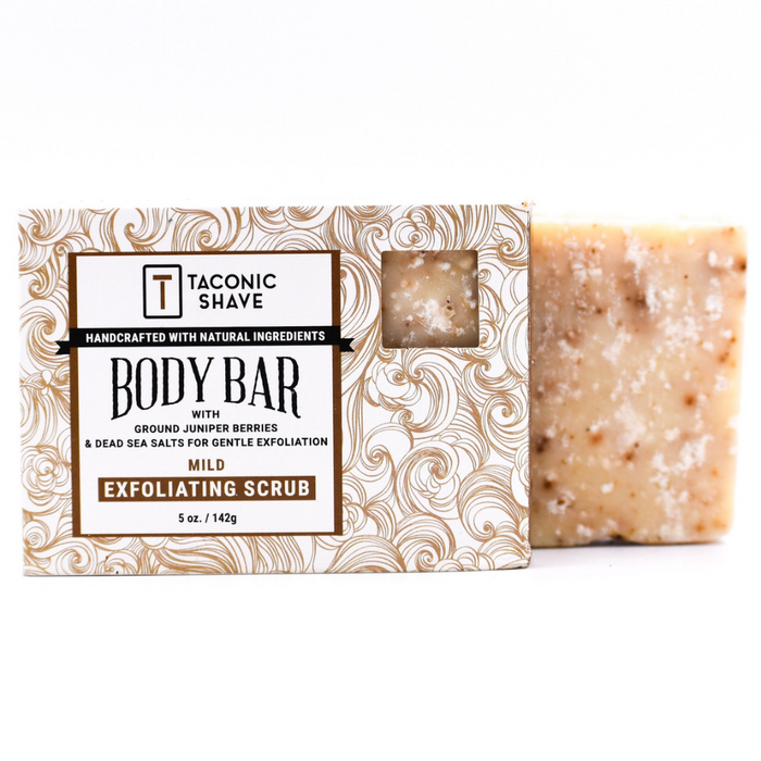 Taconic Shave Exfoliating Scrub All-Natural Body Cleansing Bar 5 oz