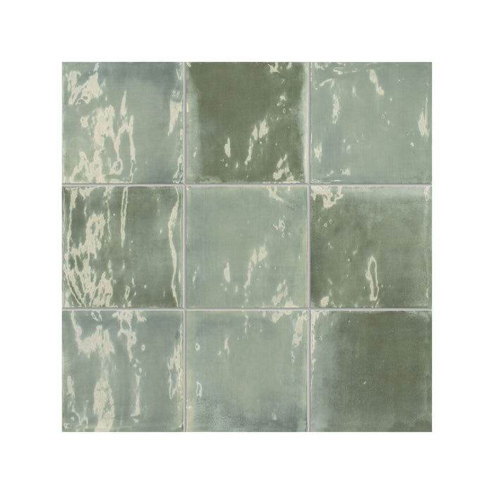 TBox Eucalyptus Glossy 12.5x12.5 Tile Sartoria By Terratinta