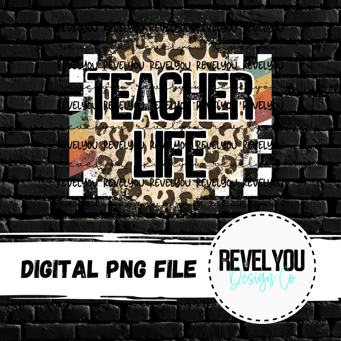 Teacher Life (Racing Rainbow) - PNG