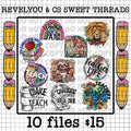 Teacher Mini Collab with RevelYOU & C's Sweet Designs - PNG Downloads