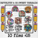 Teacher Mini Collab with RevelYOU & C's Sweet Designs - PNG Downloads