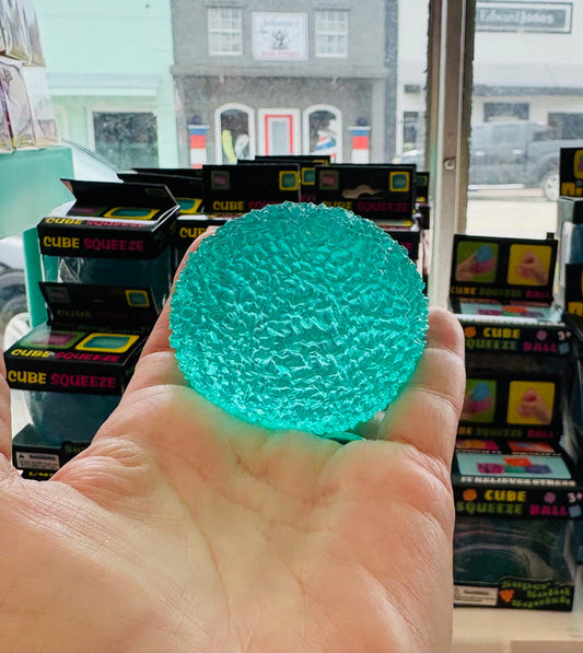 Textured Sphere Solid Squish Toy