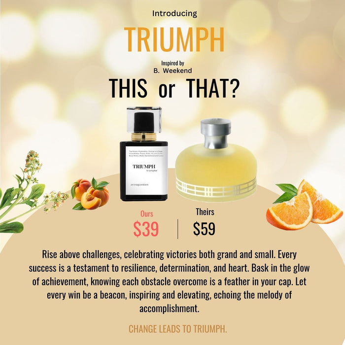 TRIUMPH | Inspired by BURBERRY WEEKEND | Weekend Dupe Pheromone Perfume - aromapassions
