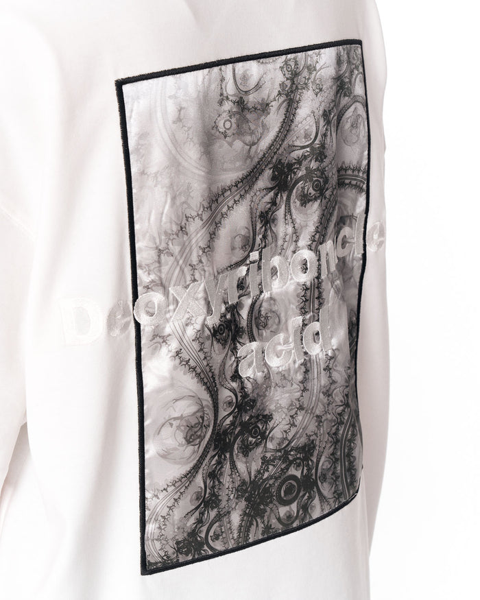 Urban DNA Applique Patch Oversized White T-shirt for women