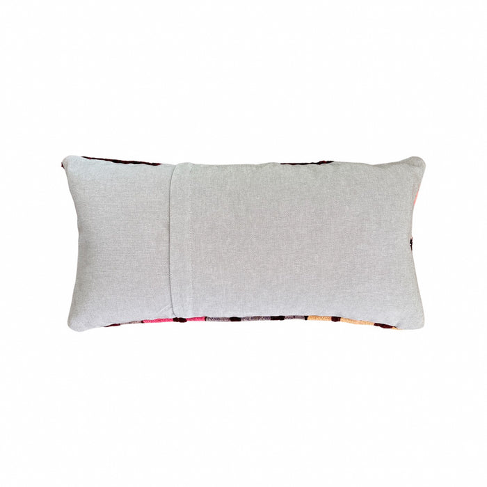 traditional Handmade Turkish kilim pillow cover made with vintage rugs 12x24