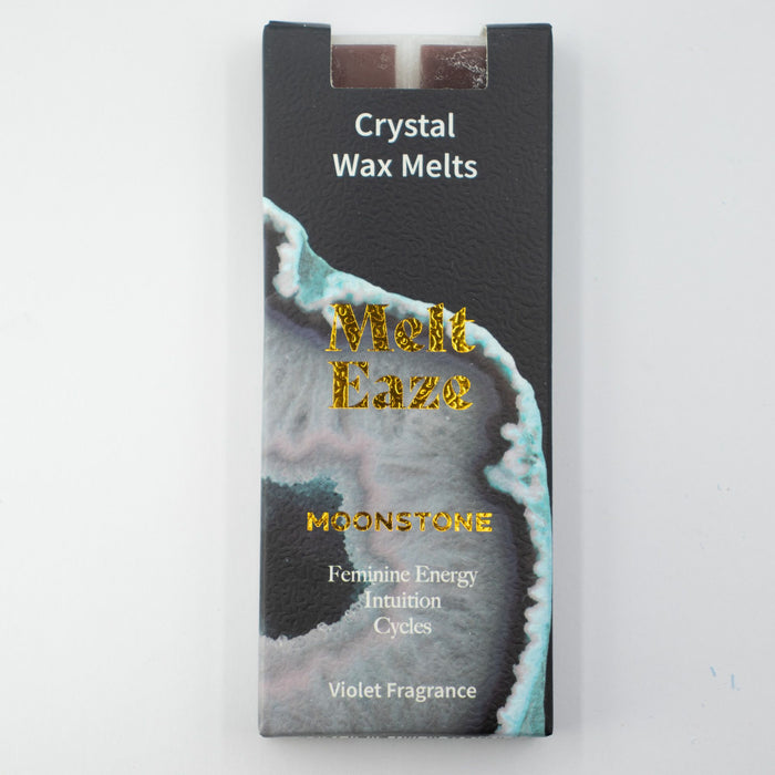 Wax Melts delicate violet fragrance with Moonstone gemstone chips