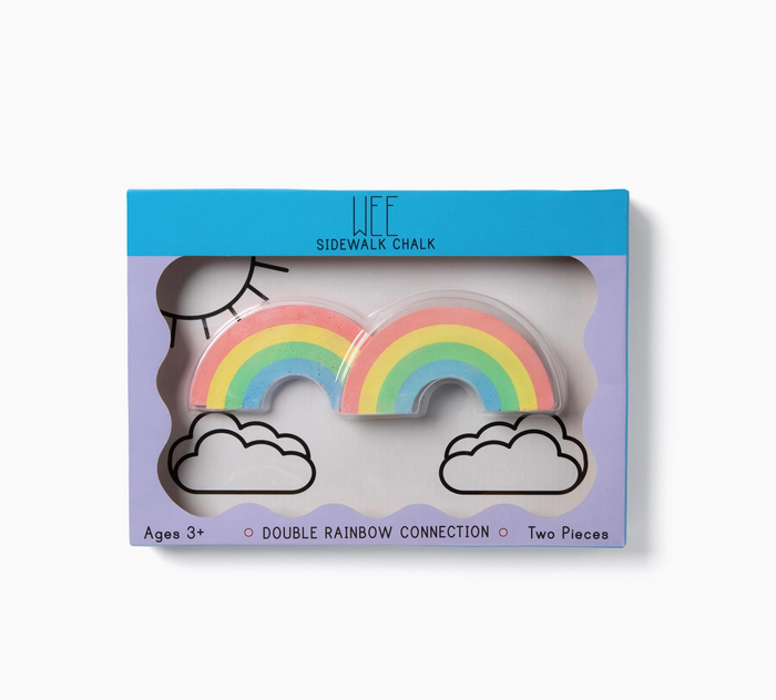 wee Double Rainbow Connection Sidewalk Chalk