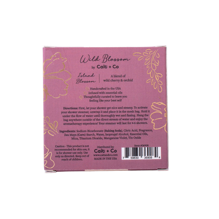 Wild Blossom Shower Steamer - Wild Cherry & Orchid
