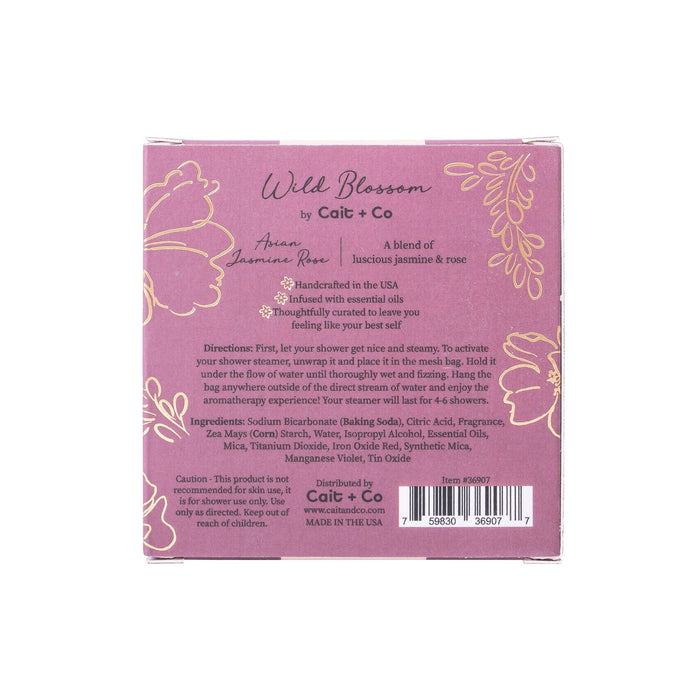 Wild Blossom Shower Steamer, Asian Jasmine Rose